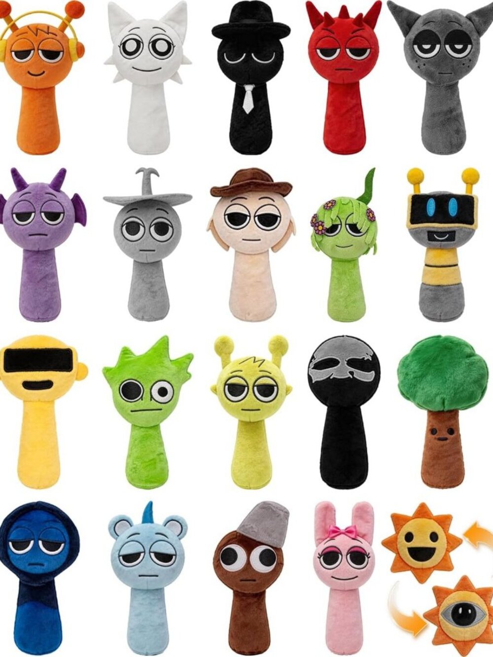 20PCS Plush Toys & Stuffed Dolls - Interactive Song Game Plushies for Kids